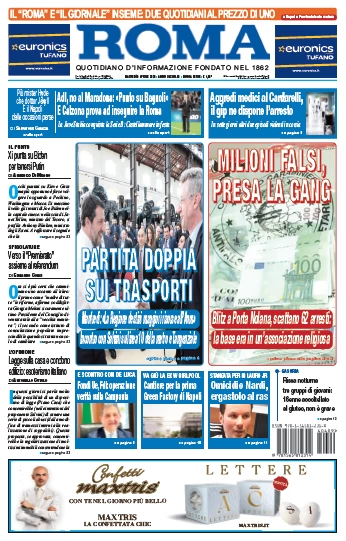 anteprima della prima pagina di il-roma-quotidiano-di-napoli del 09/04/2024
