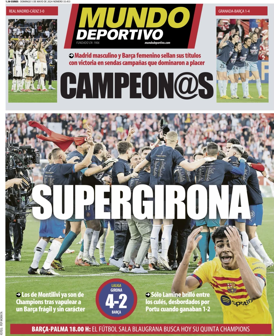 anteprima della prima pagina di Mundo Deportivo