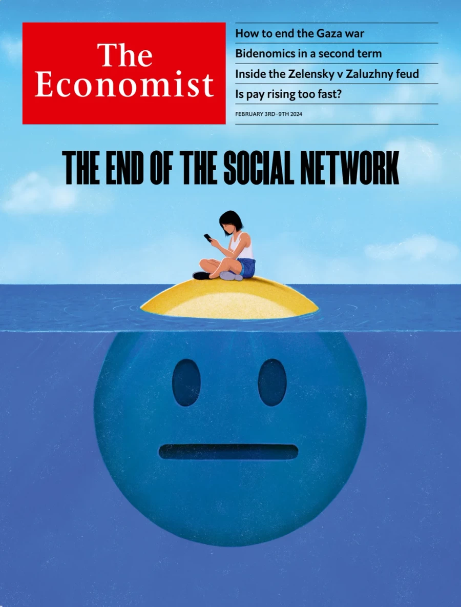 anteprima della prima pagina di the-economist del 09/02/2024