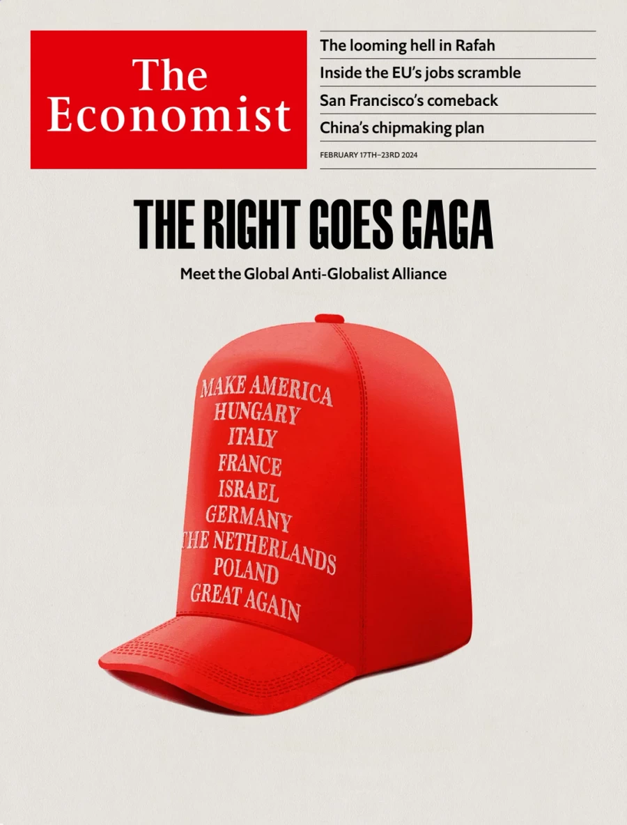 anteprima della prima pagina di the-economist del 17/02/2024