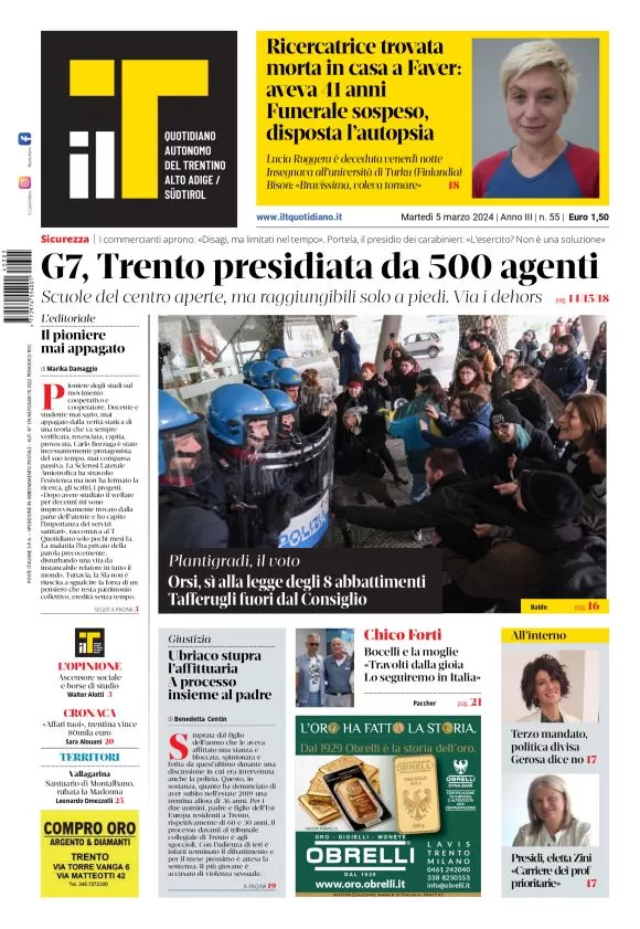 prima pagina - Il T Quotidiano del 05/03/2024