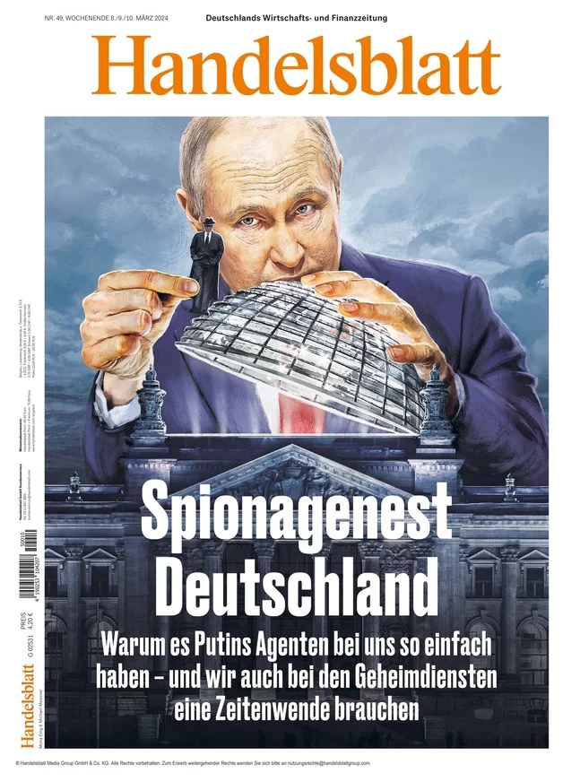 prima pagina - Handelsblatt del 08/03/2024