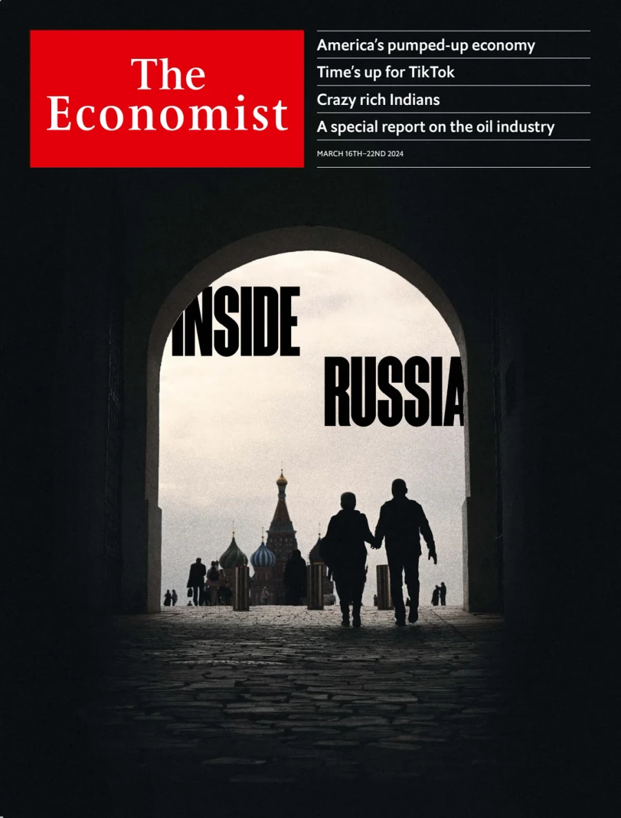 anteprima della prima pagina di the-economist del 15/03/2024
