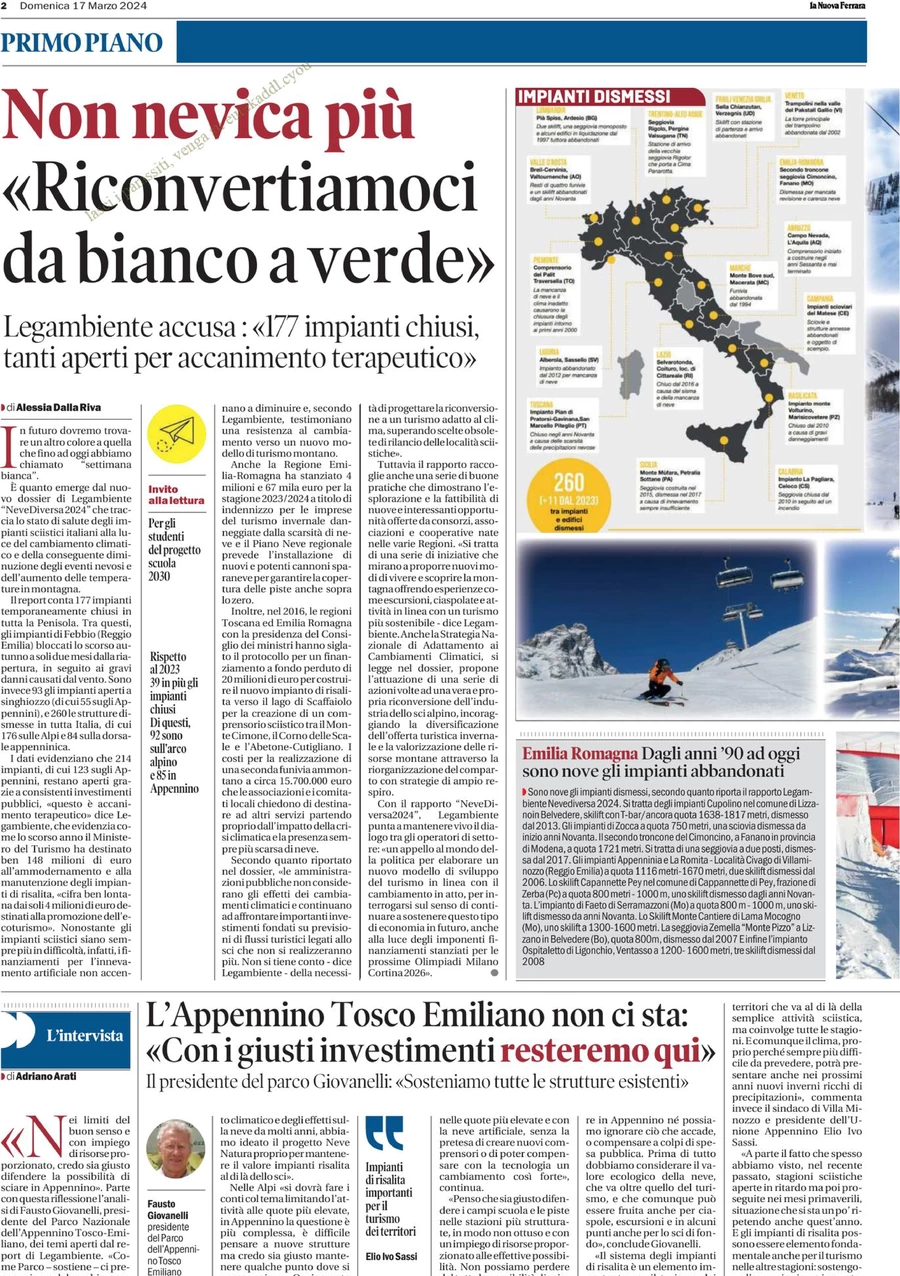 prima pagina - La Nuova Ferrara del 17/03/2024