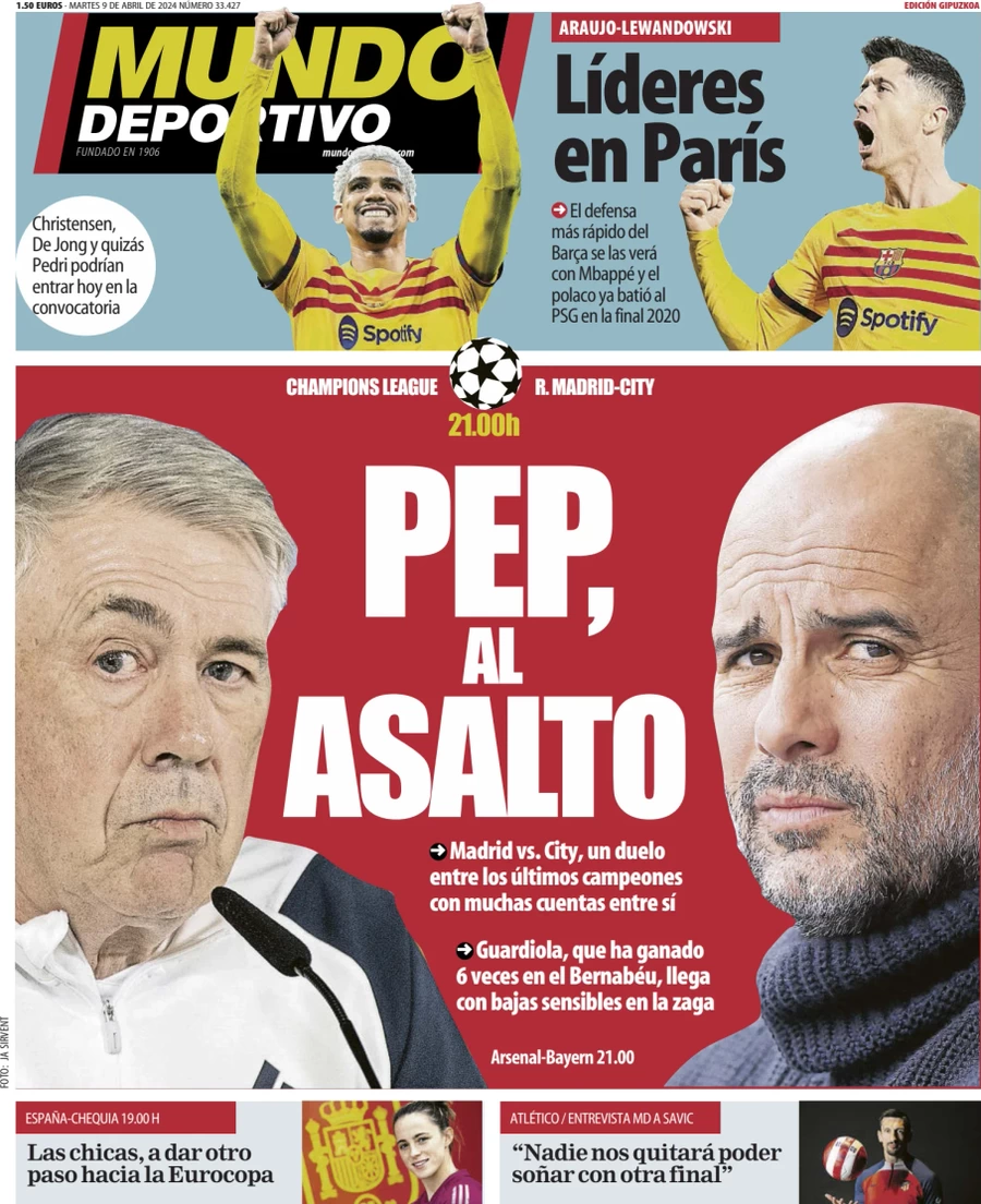 prima pagina - Mundo Deportivo del 09/04/2024