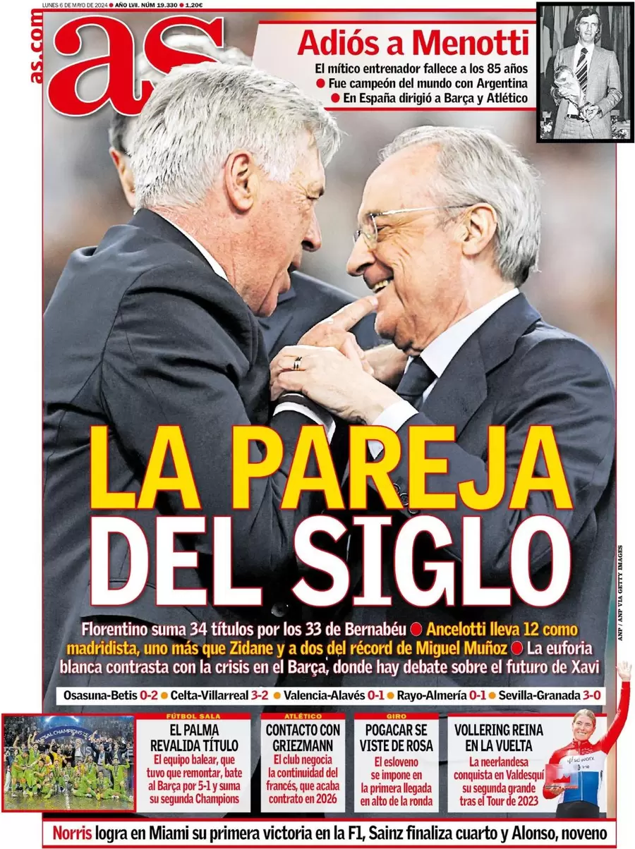 prima pagina - AS (Madrid) del 06/05/2024
