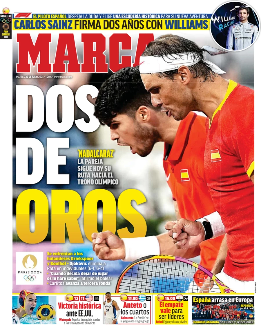 anteprima della prima pagina di marca del 30/07/2024