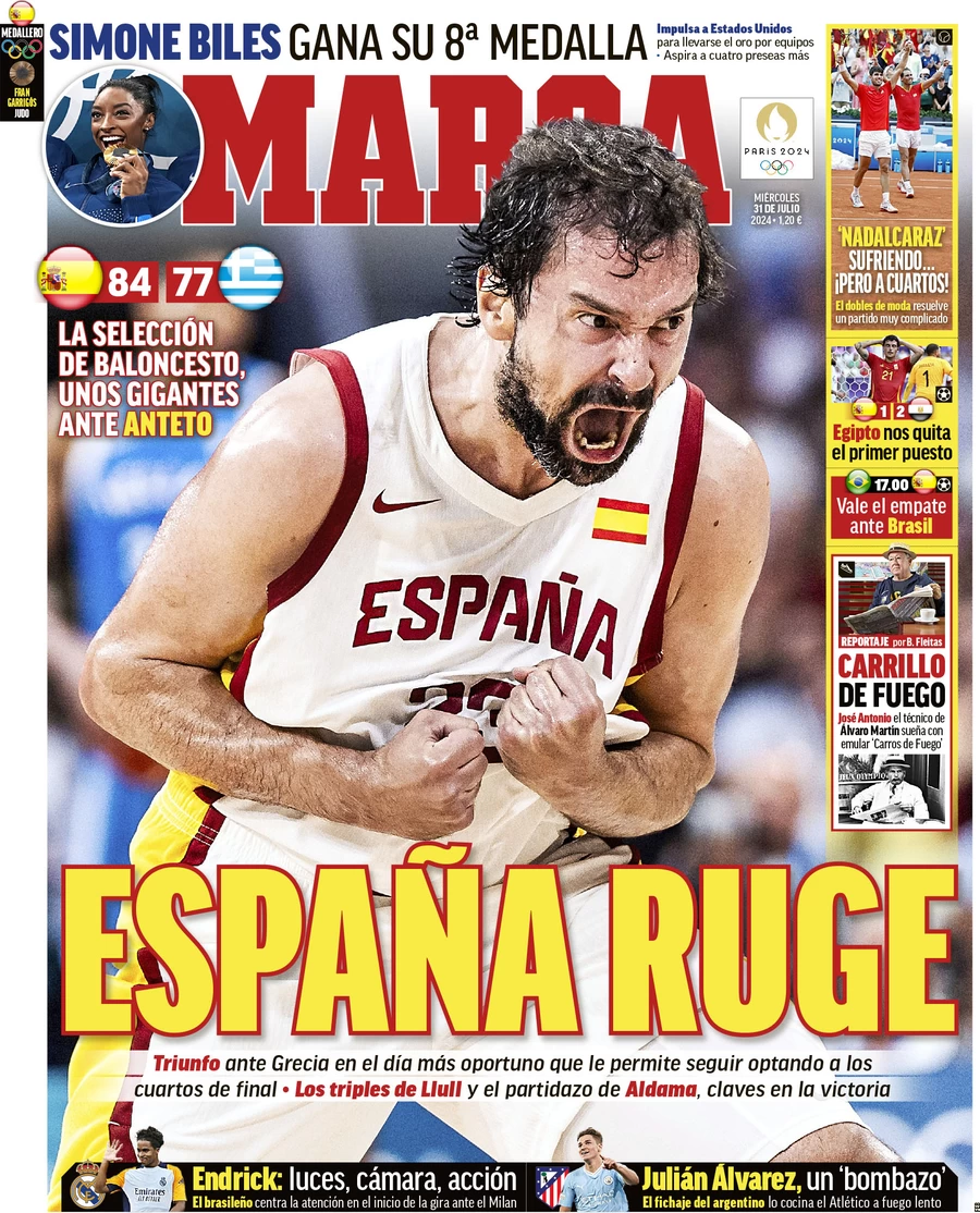 anteprima della prima pagina di marca del 31/07/2024