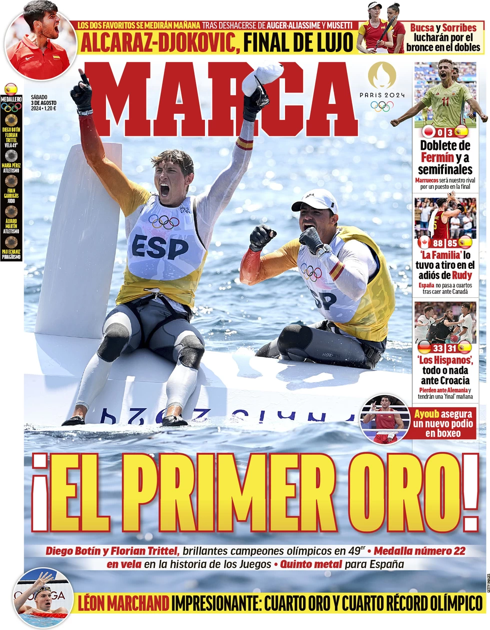 anteprima della prima pagina di marca del 03/08/2024