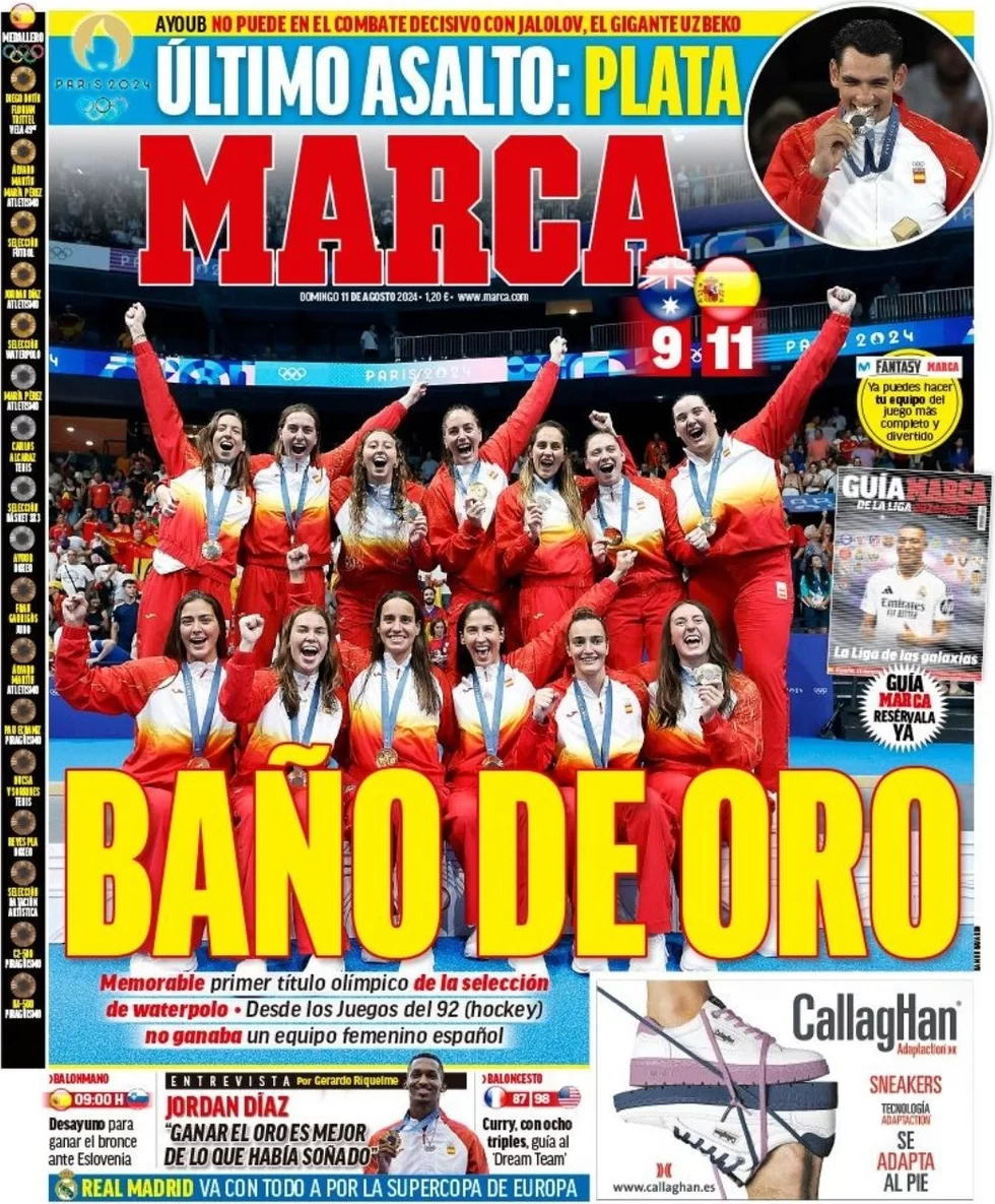 anteprima della prima pagina di marca del 11/08/2024