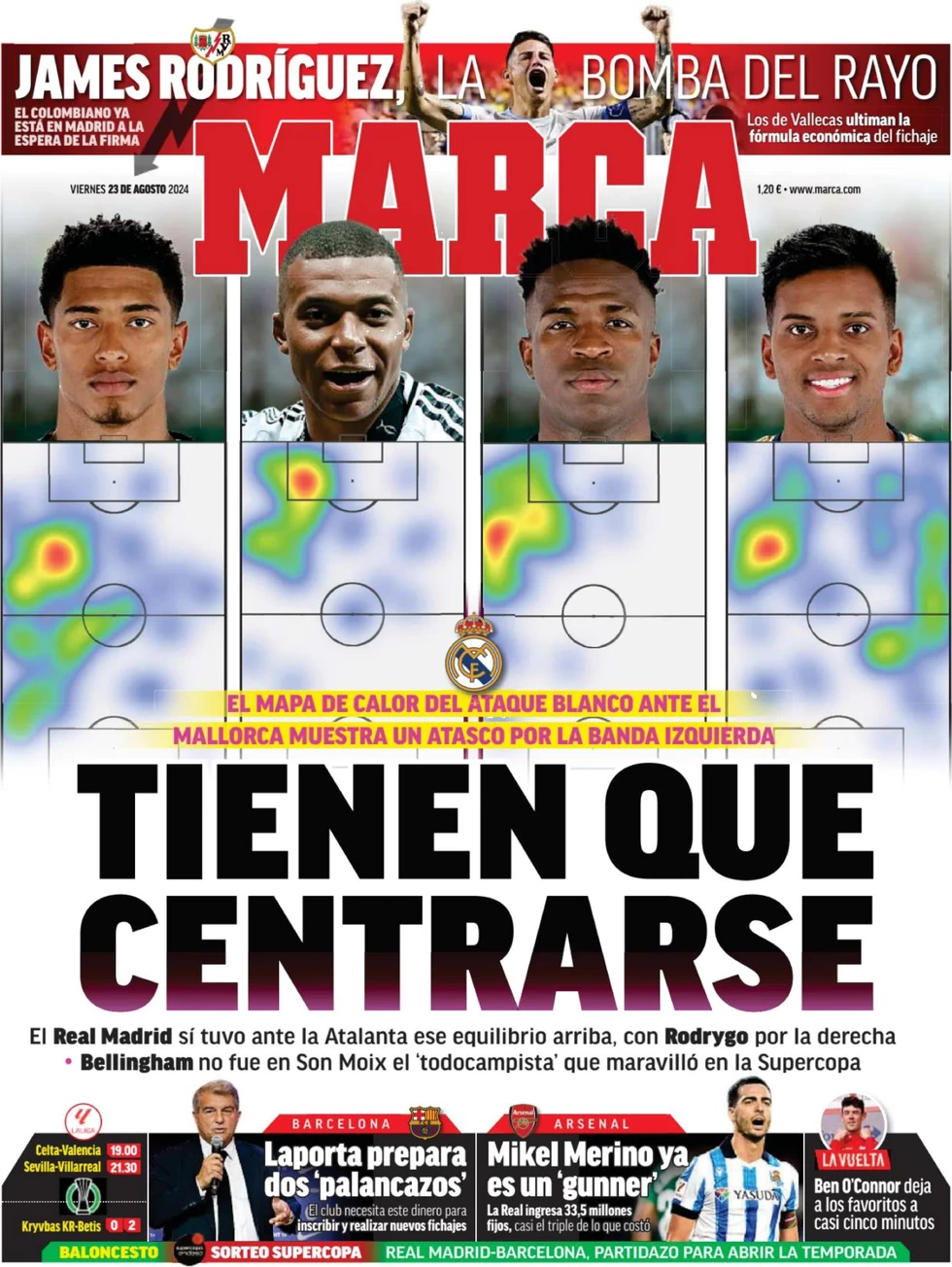 anteprima della prima pagina di marca del 23/08/2024
