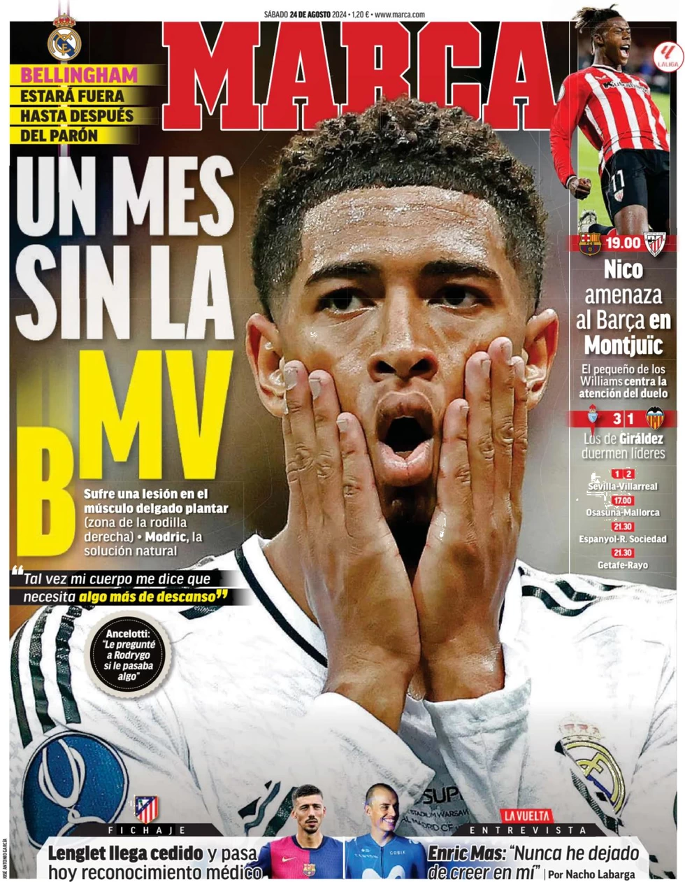 anteprima della prima pagina di marca del 24/08/2024