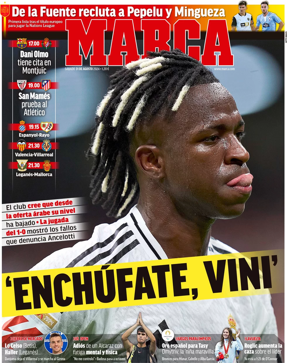 anteprima della prima pagina di marca del 31/08/2024