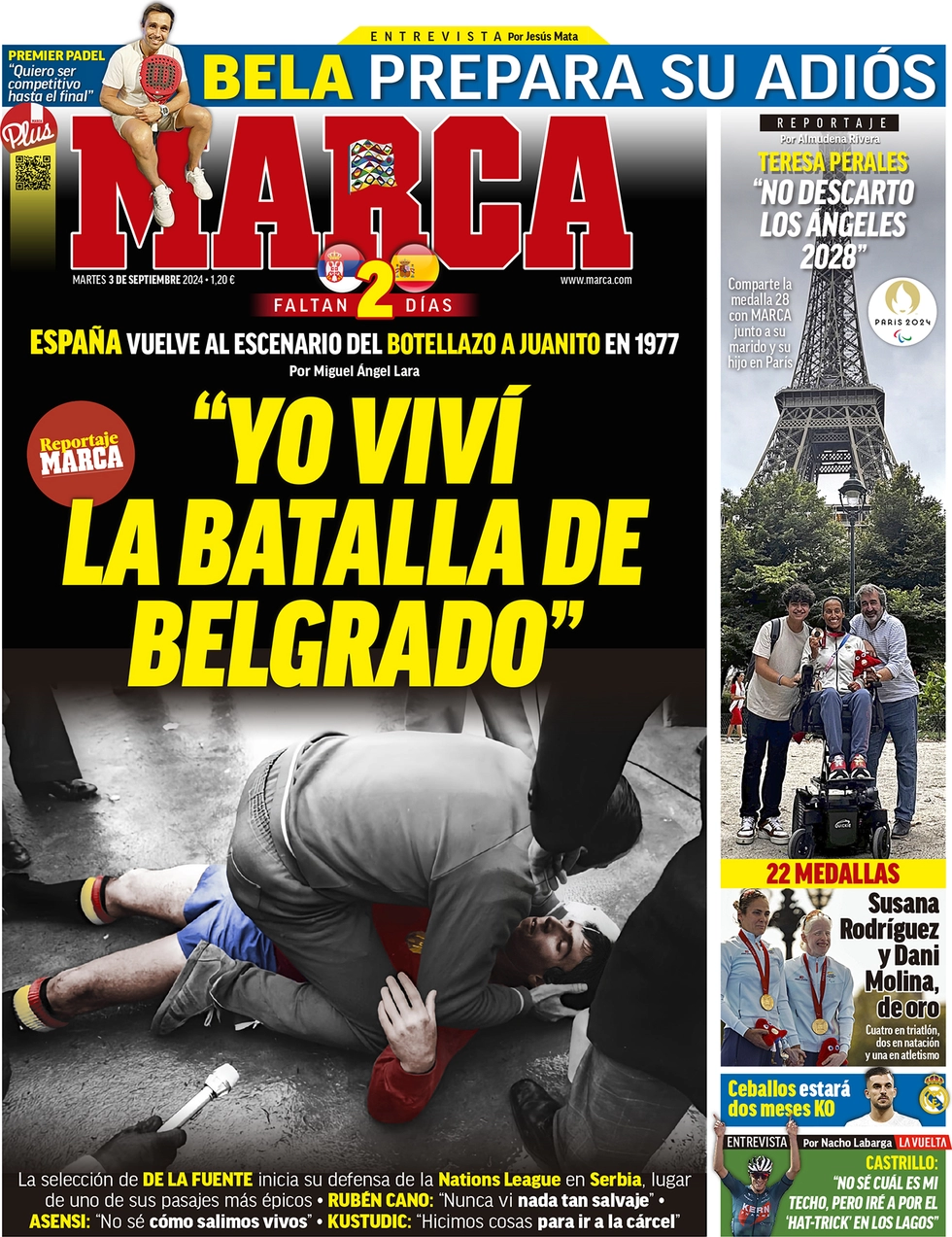 anteprima della prima pagina di marca del 03/09/2024