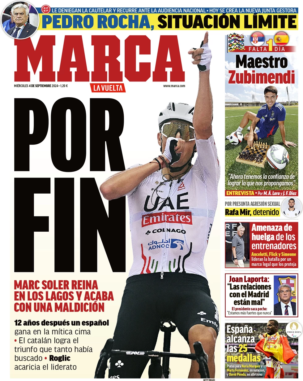 anteprima della prima pagina di marca del 04/09/2024