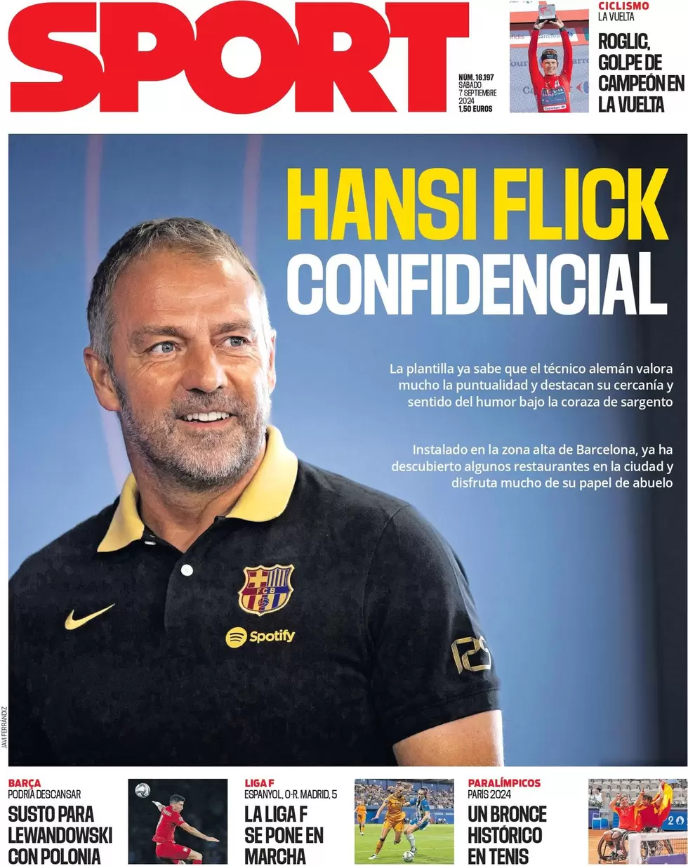 anteprima della prima pagina di SPORT (Barcelona)