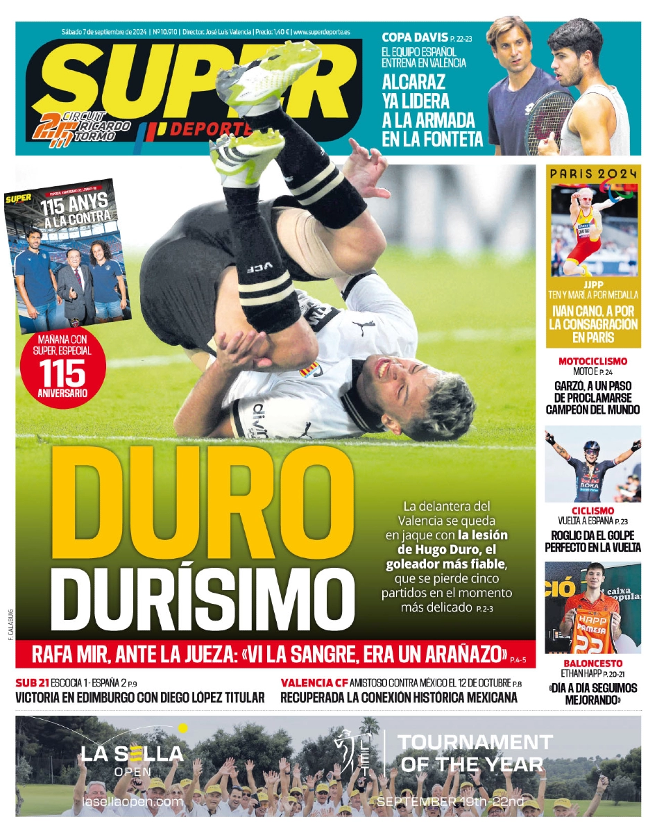 anteprima della prima pagina di Superdeporte