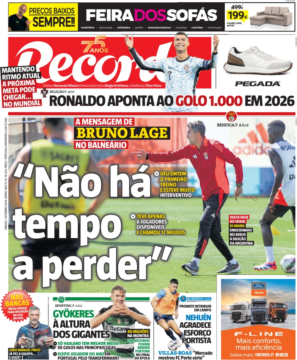 anteprima della prima pagina di Record