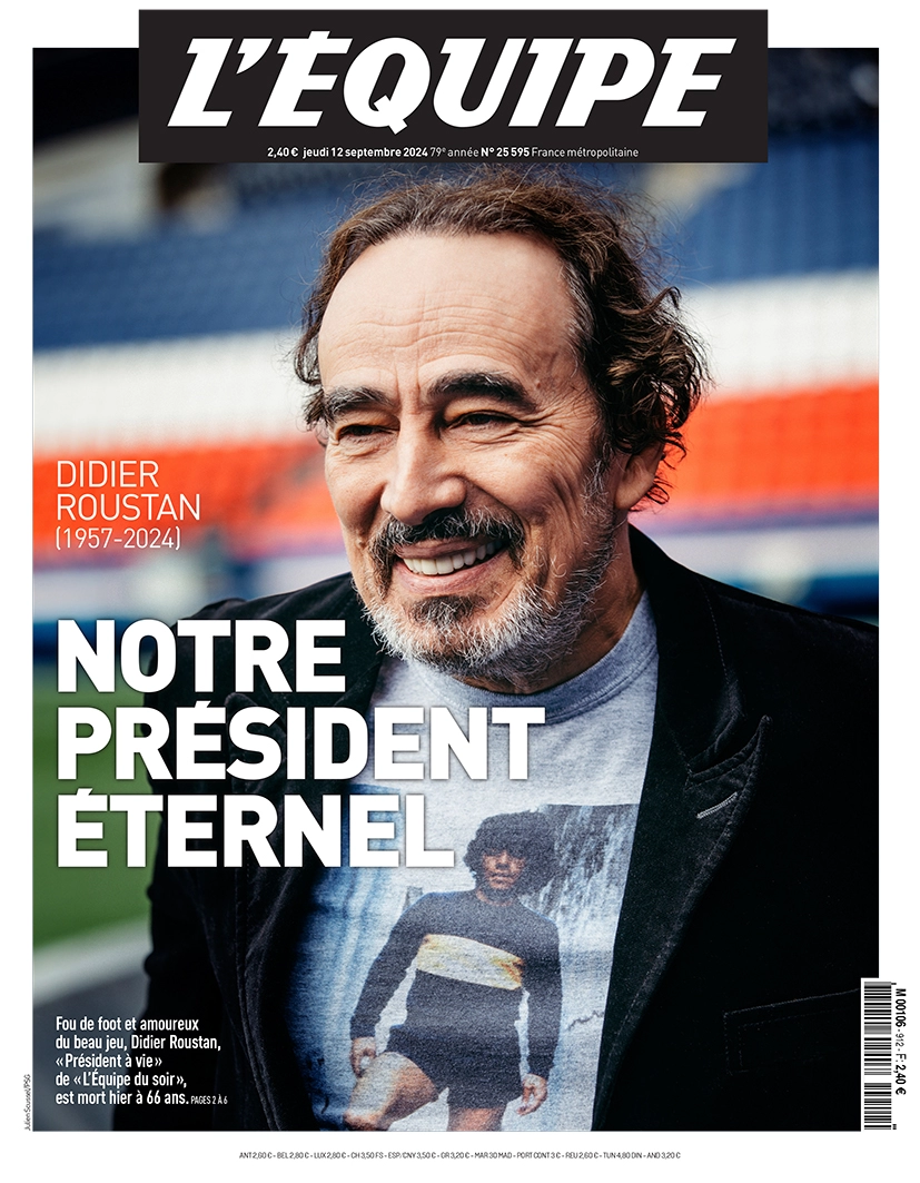 anteprima della prima pagina di lequipe del 12/09/2024