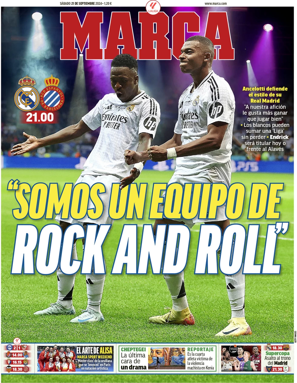 anteprima della prima pagina di marca del 21/09/2024