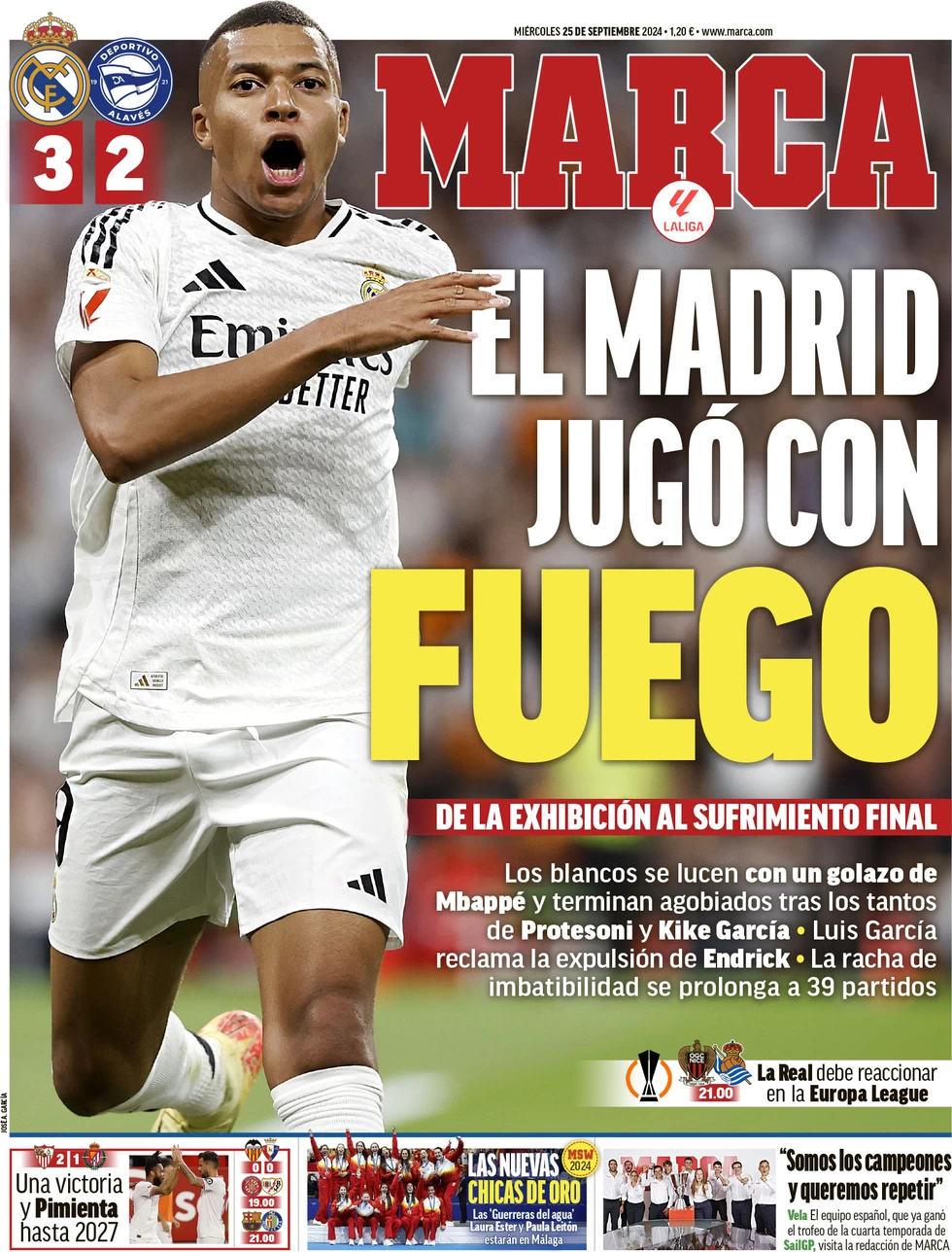 anteprima della prima pagina di marca del 25/09/2024
