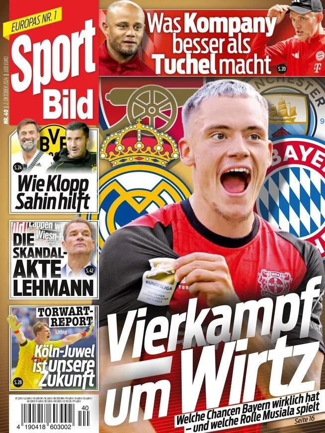 anteprima della prima pagina di sport-bild del 02/10/2024