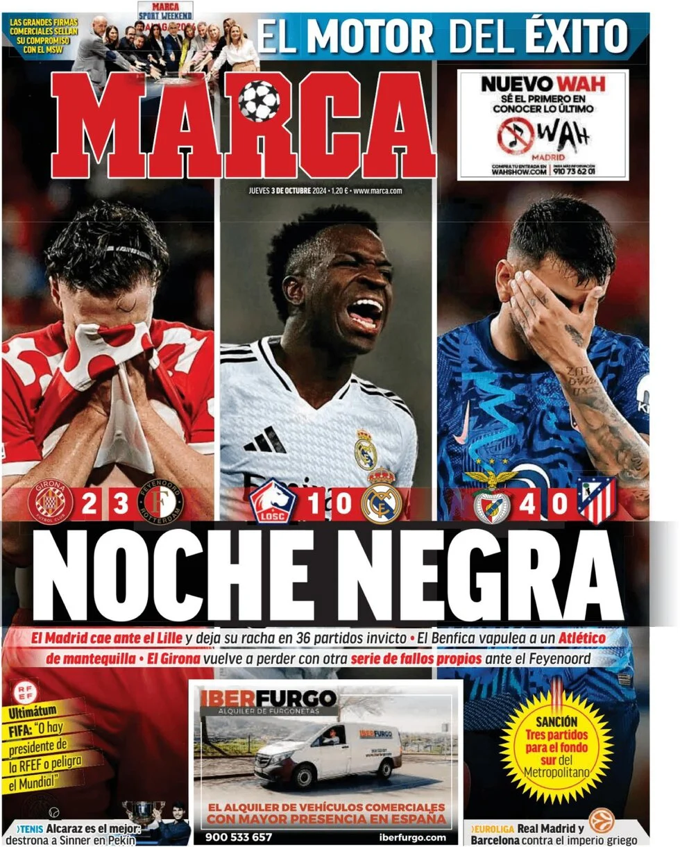 anteprima della prima pagina di marca del 03/10/2024