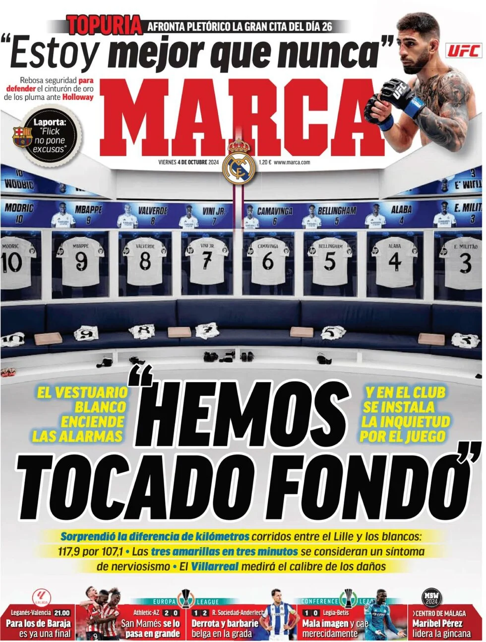 anteprima della prima pagina di marca del 04/10/2024