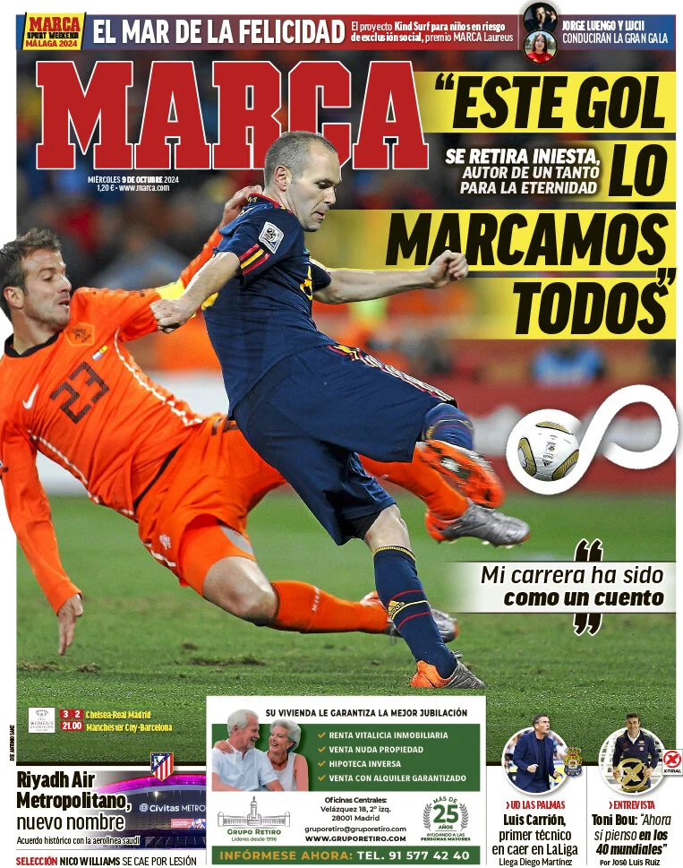 anteprima della prima pagina di marca del 08/10/2024