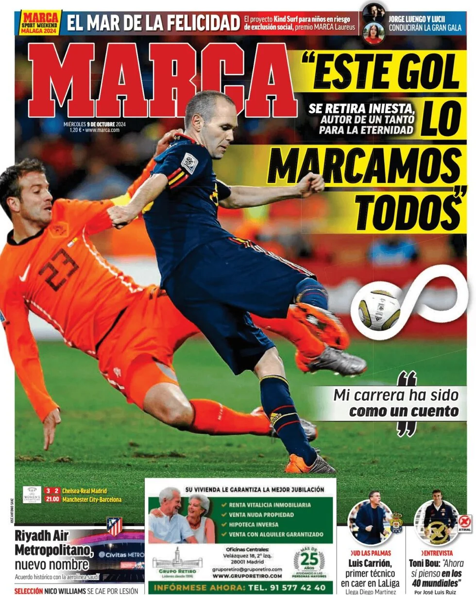 anteprima della prima pagina di marca del 09/10/2024