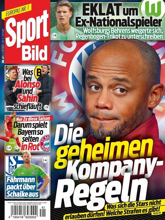 anteprima della prima pagina di sport-bild del 09/10/2024