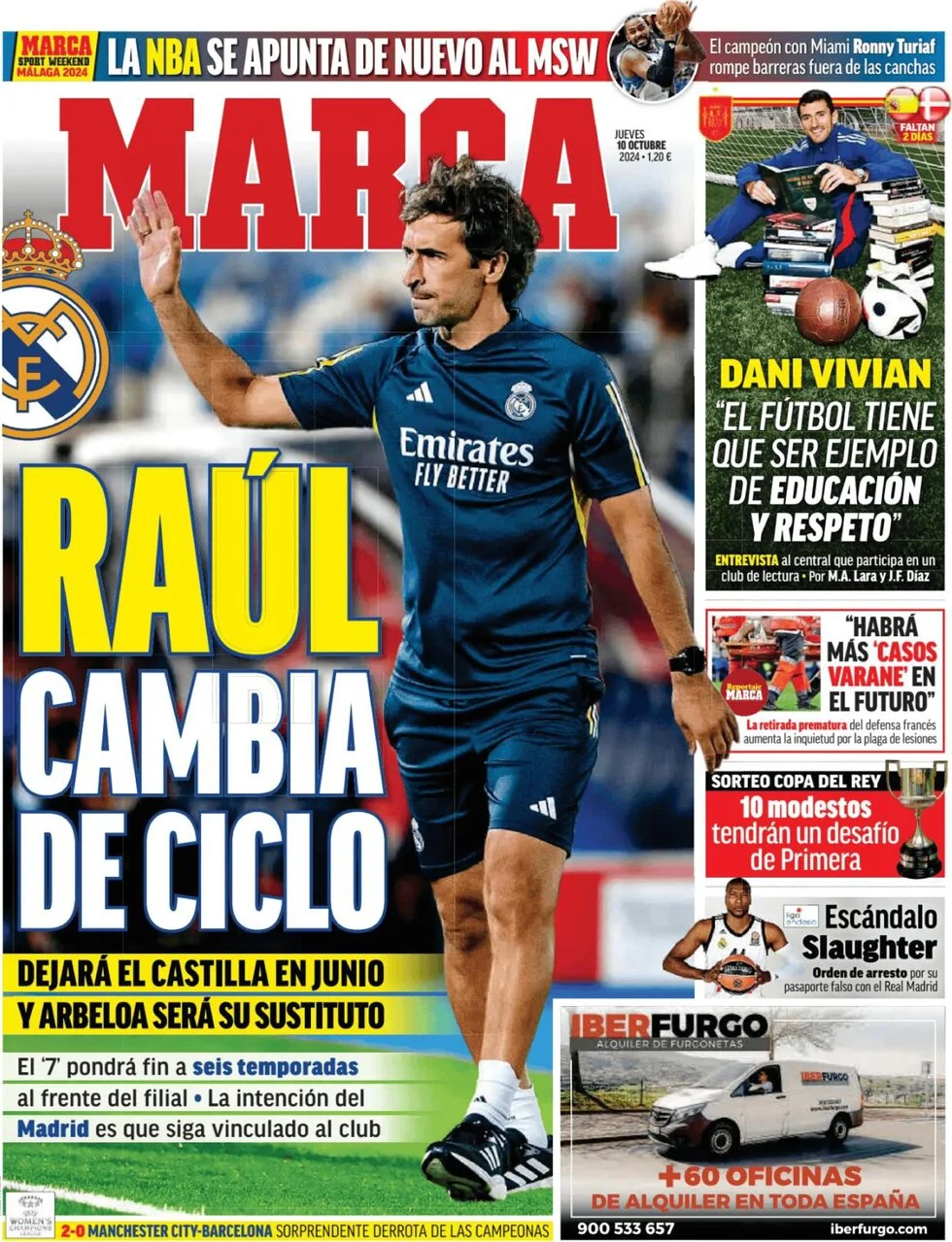 anteprima della prima pagina di marca del 10/10/2024