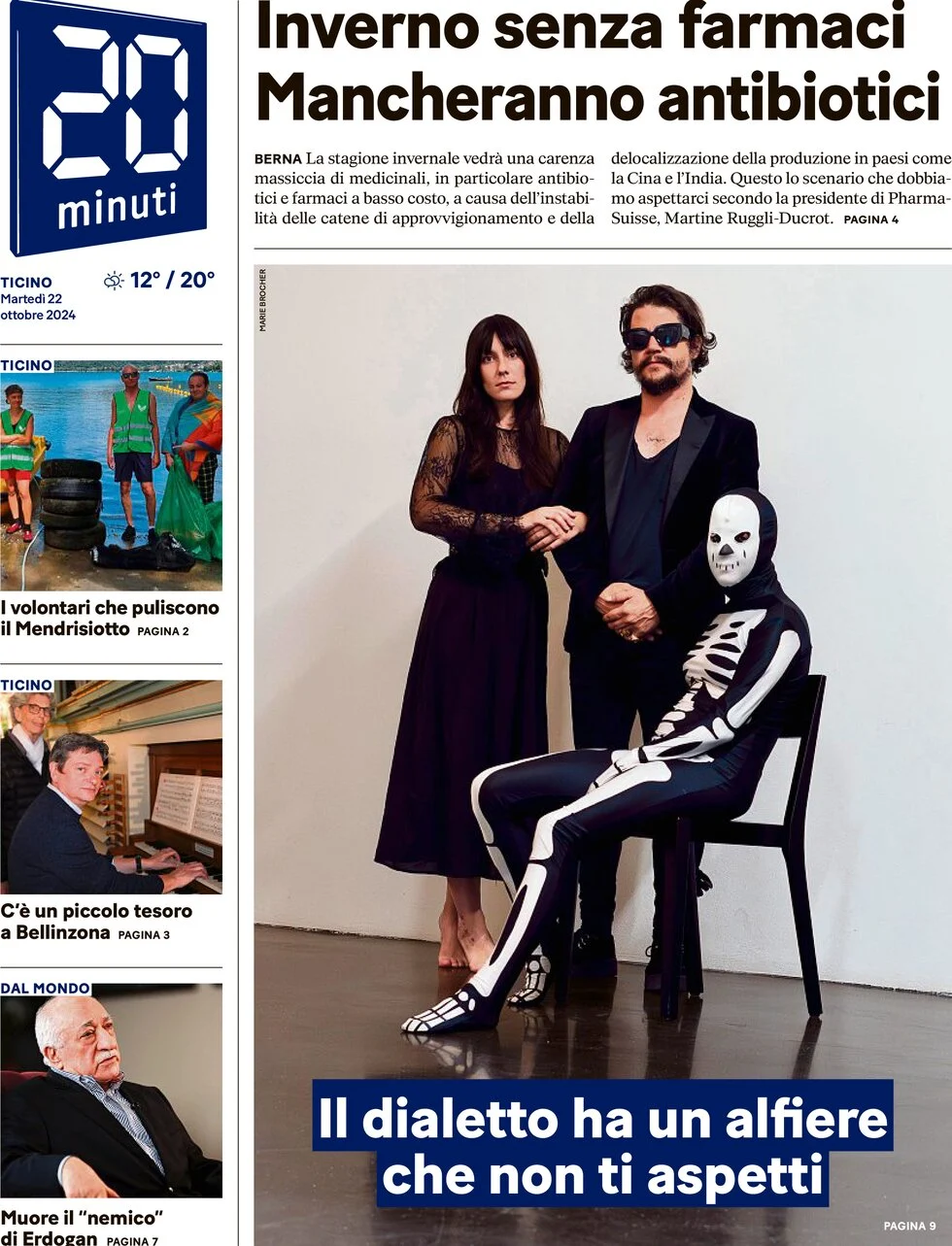 anteprima della prima pagina di 20 Minuti