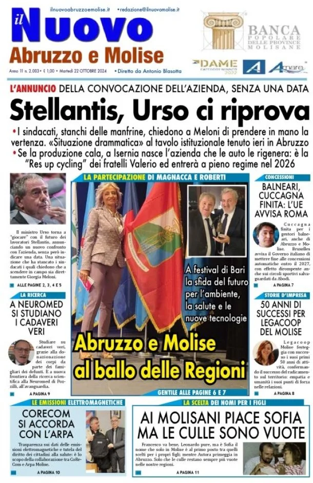 anteprima della prima pagina di Il Nuovo Molise