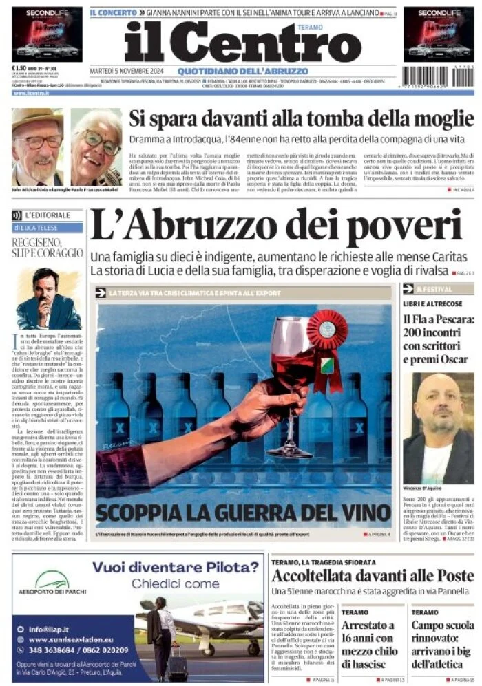 anteprima della prima pagina di il-centro-teramo del 05/11/2024