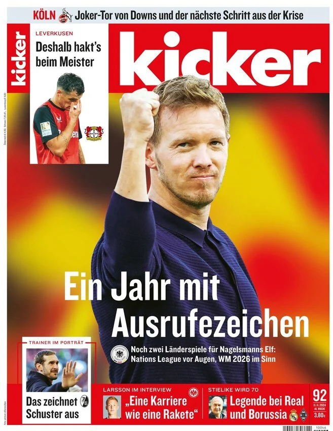 anteprima della prima pagina di kicker del 11/11/2024