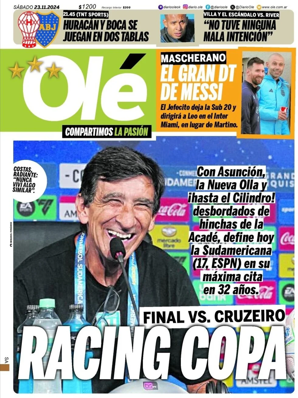 anteprima della prima pagina di ol del 23/11/2024