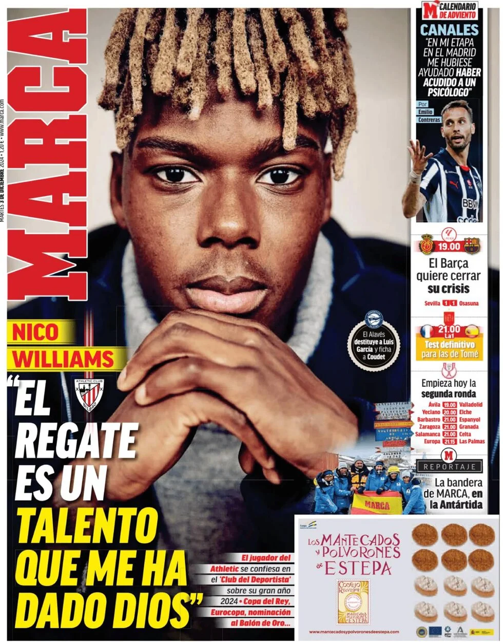 anteprima della prima pagina di marca del 03/12/2024
