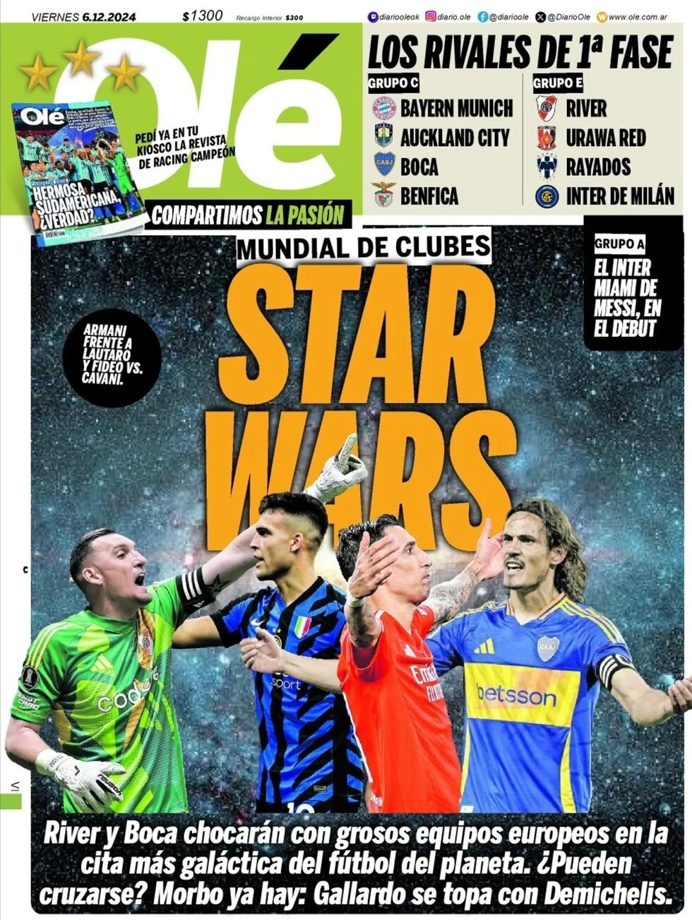 anteprima della prima pagina di ol del 06/12/2024