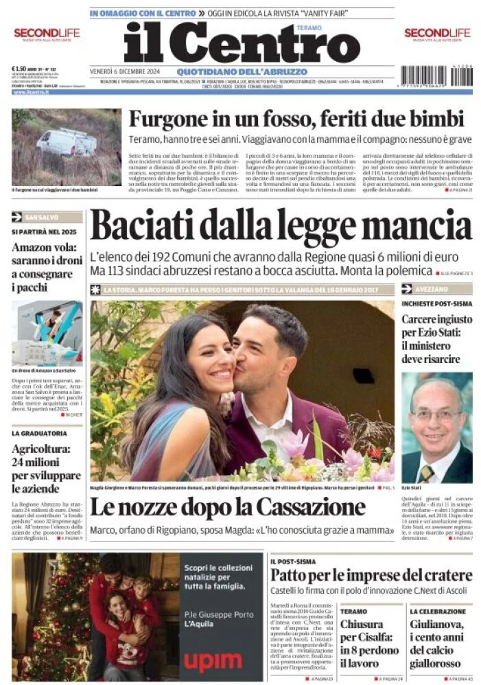anteprima della prima pagina di il-centro-teramo del 06/12/2024