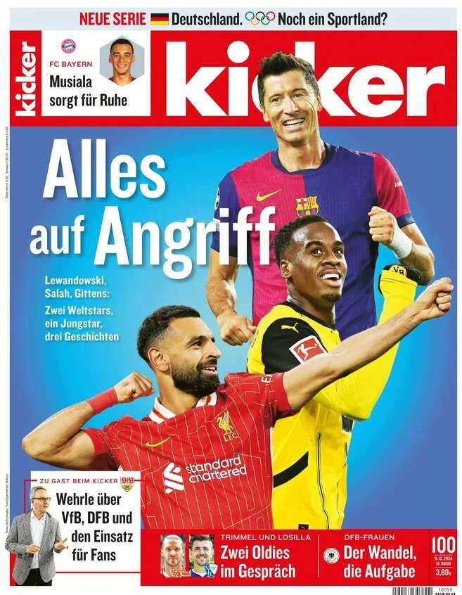 anteprima della prima pagina di kicker del 09/12/2024