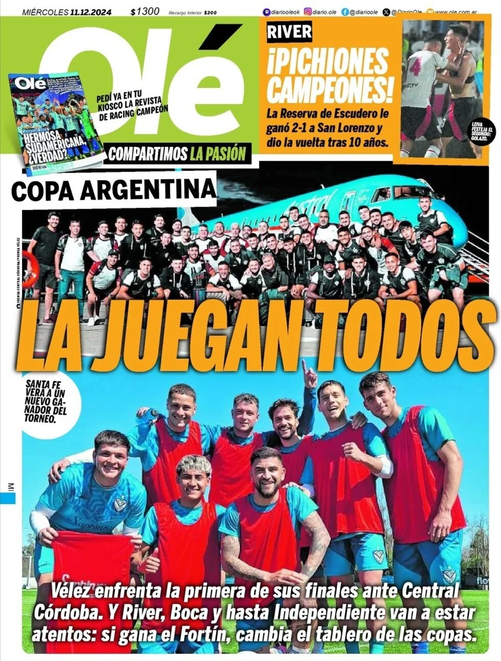 anteprima della prima pagina di ol del 11/12/2024