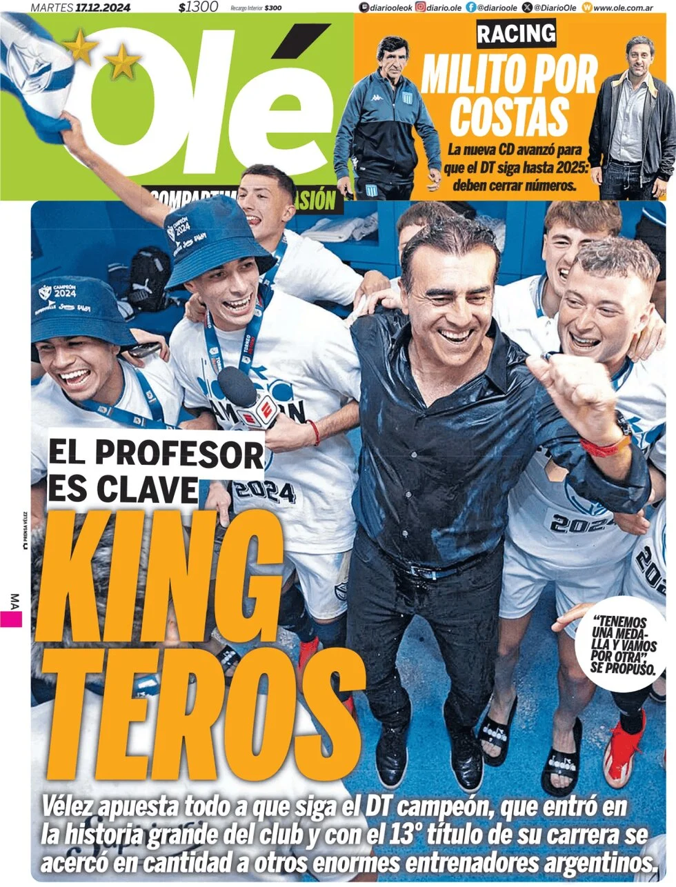 anteprima della prima pagina di ol del 17/12/2024