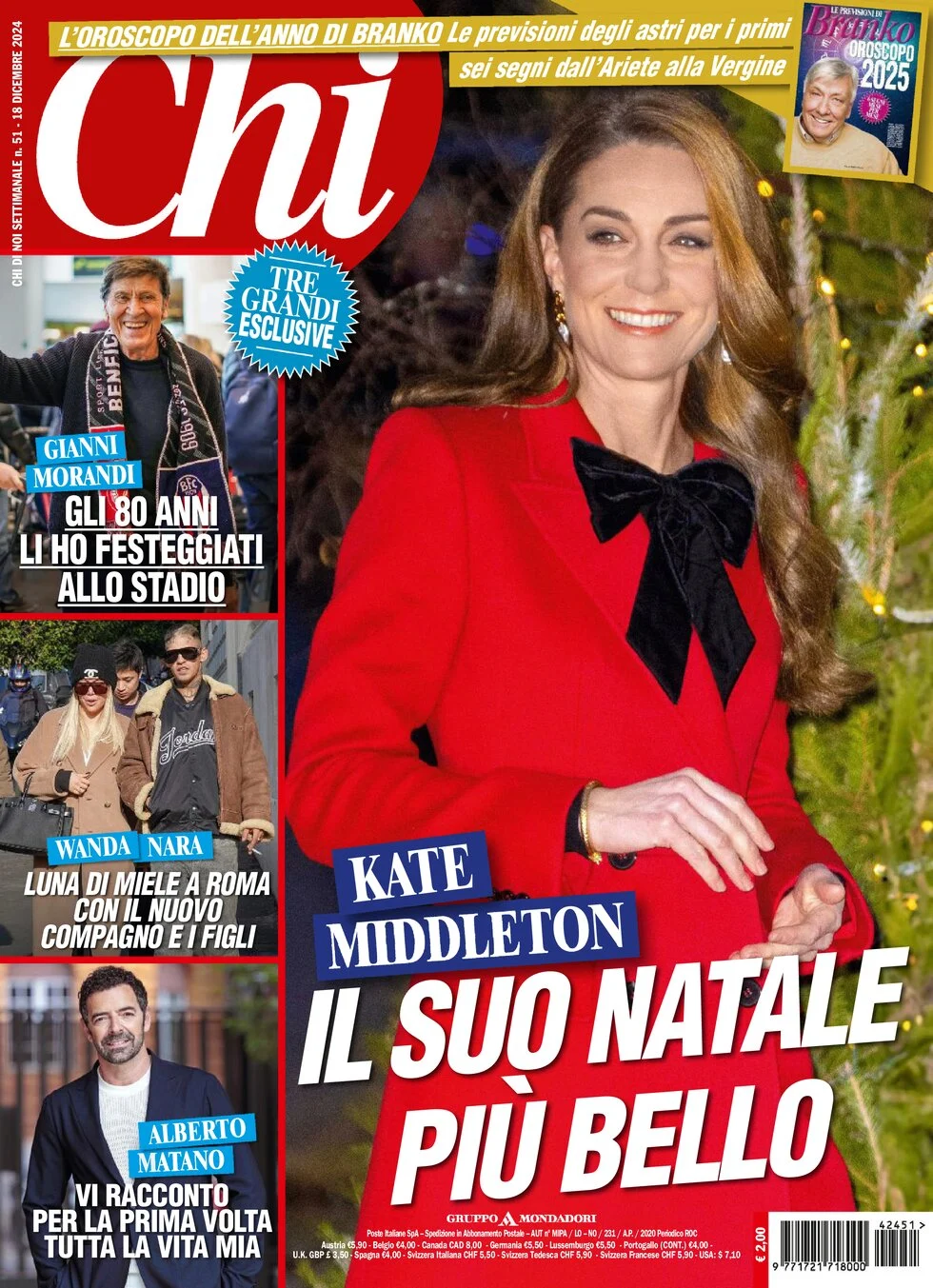 anteprima della prima pagina di chi del 18/12/2024