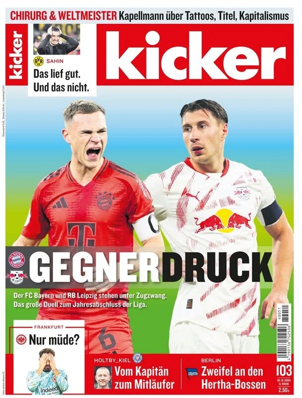 anteprima della prima pagina di kicker del 19/12/2024