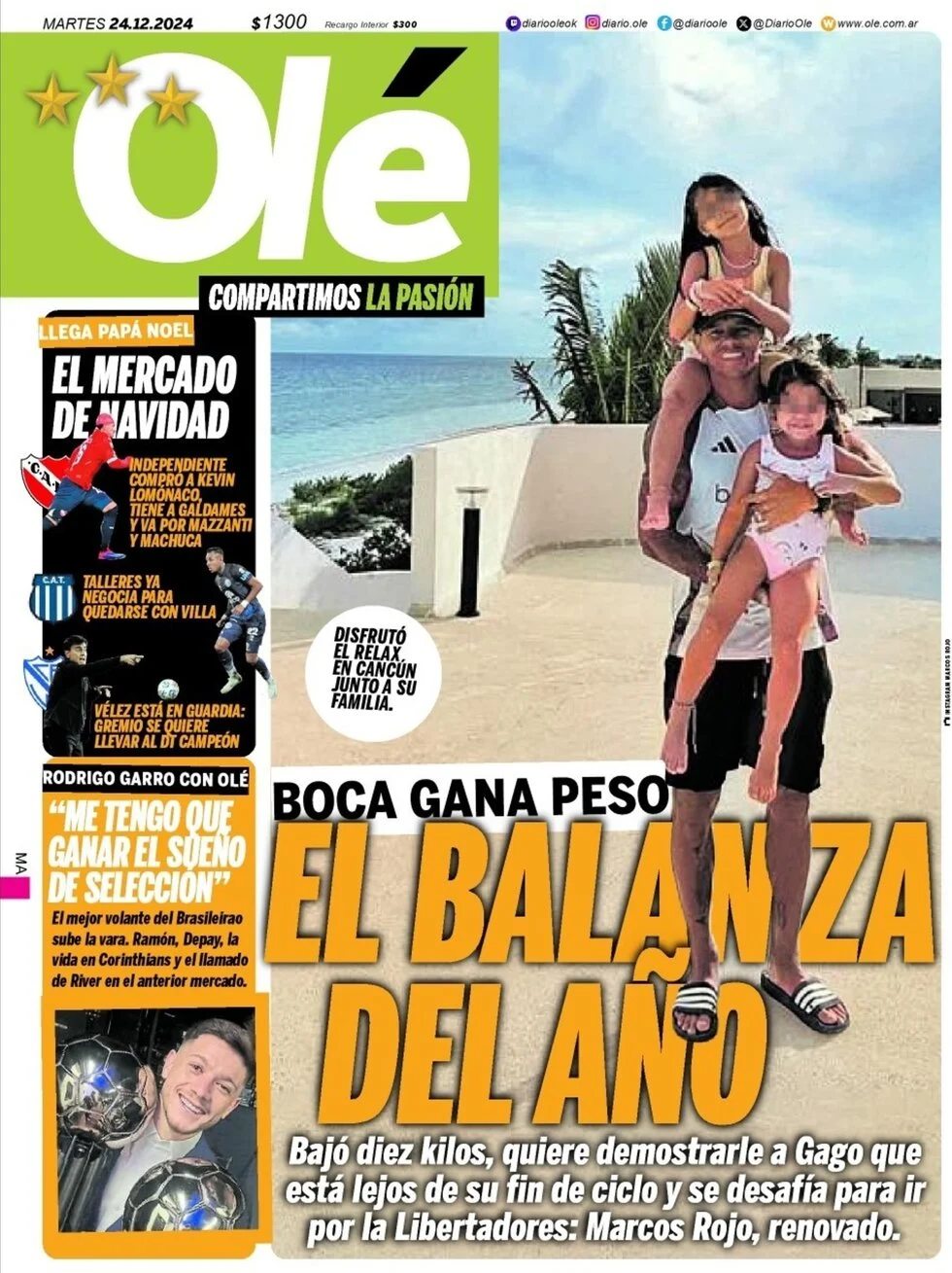 anteprima della prima pagina di ol del 24/12/2024