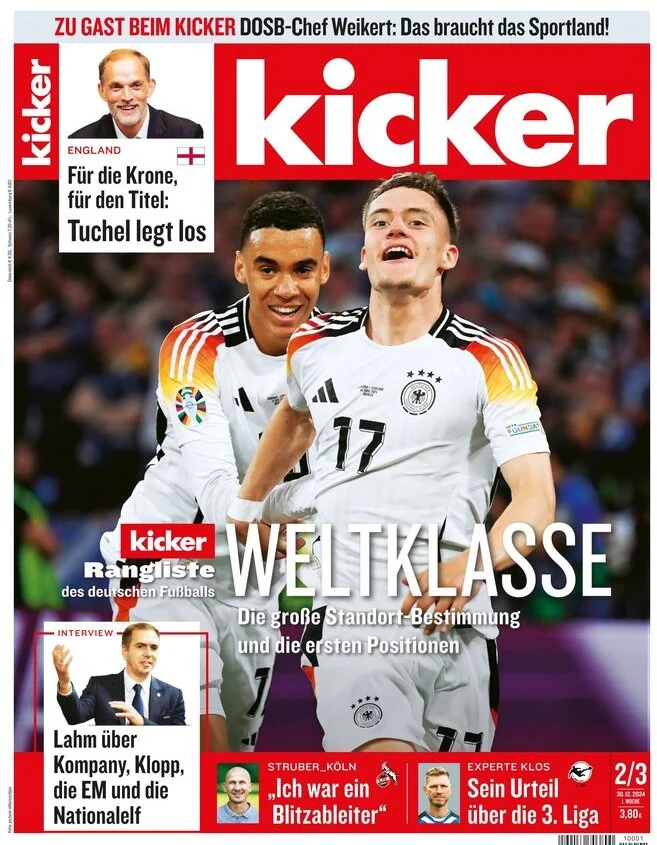anteprima della prima pagina di kicker del 30/12/2024