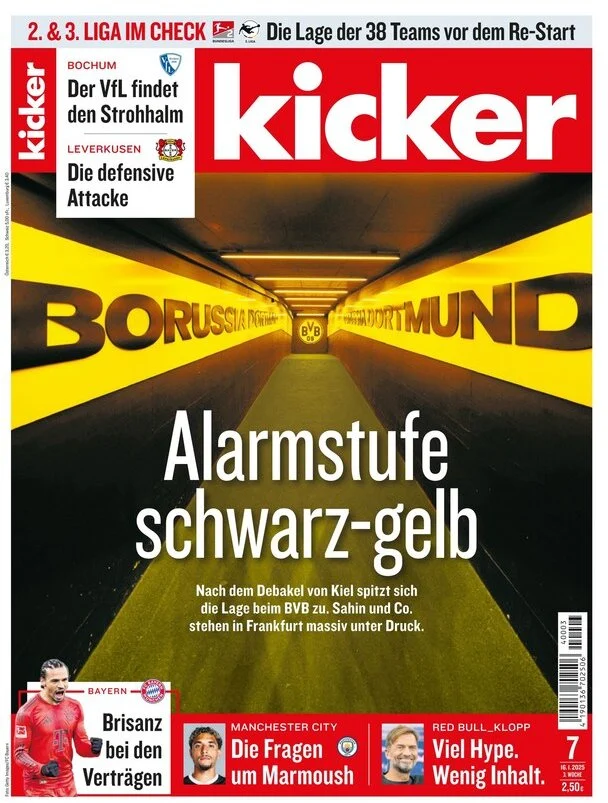anteprima della prima pagina di kicker del 16/01/2025