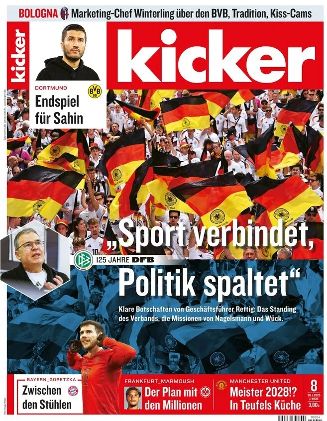 anteprima della prima pagina di kicker del 20/01/2025