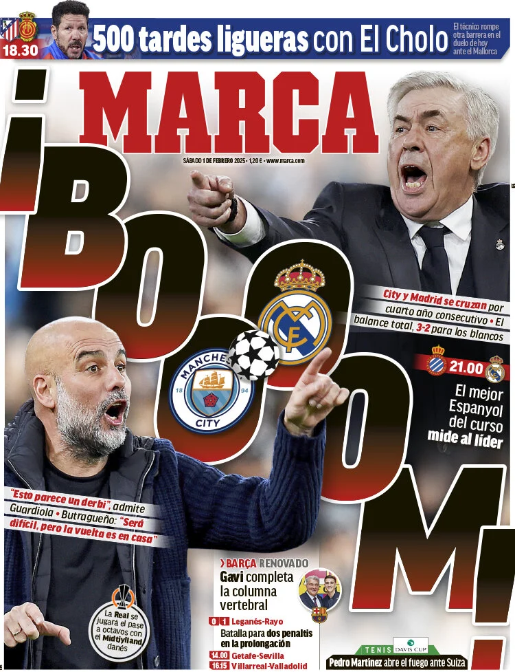 anteprima della prima pagina di marca del 31/01/2025